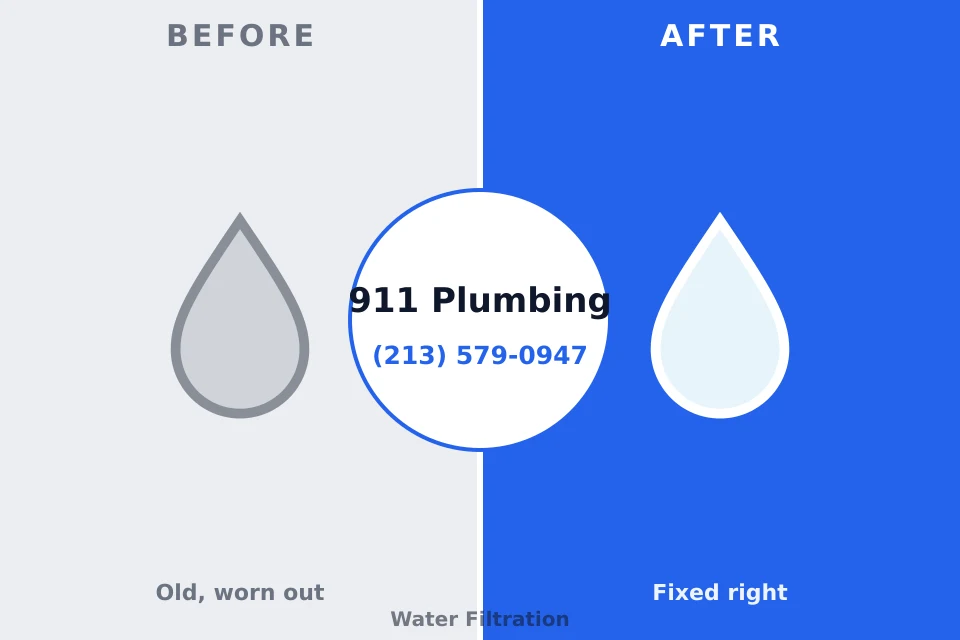 Before and after: plumbing company Chatfield, MN